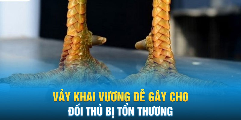 Vảy khai vương dễ gây cho đối thủ bị tổn thương